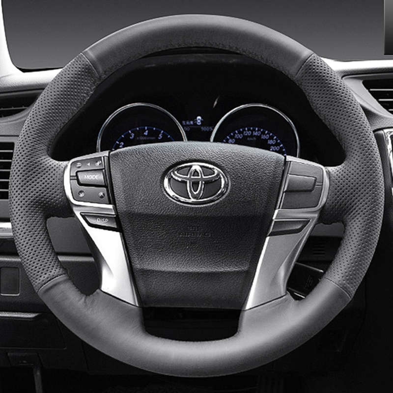 Car Steering Wheel Cover Anti Slip Breathable - Customized DIY Anti-Slip Breathable Microfiber Leather