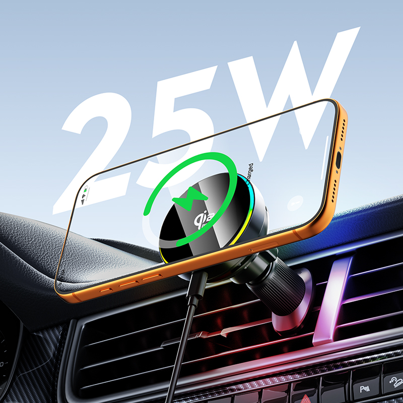 qi2.2 25W Car Wireless Charger - Magnetic Phone Holder For Car Vent recension och pris
