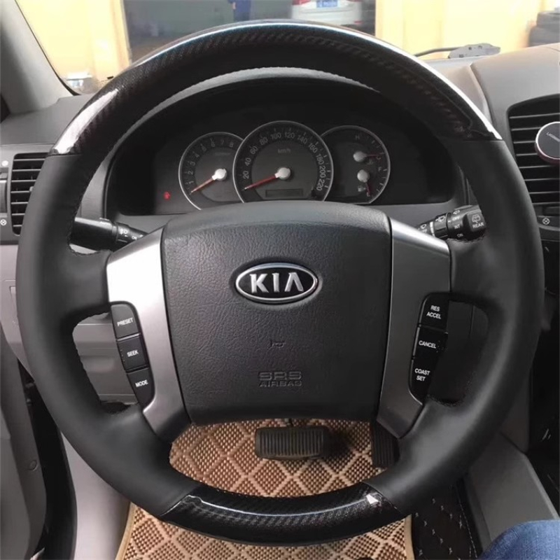 For Kia Sorento 2003-2009 Hand - Car Steering Wheel Cover Anti Slip Breathable recension och pris