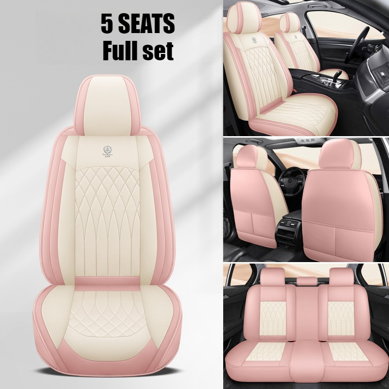 5-Seater Full Set of Universal - Leather Car Seat Covers Full Set Universal recension och pris
