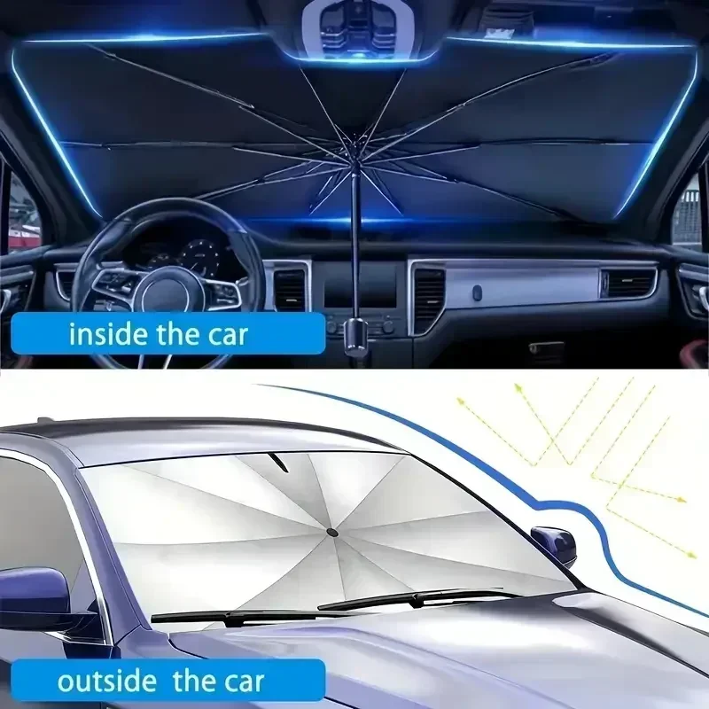 Car Sunshade Windshield Umbrel - Car Sunshade Windshield Umbrella Foldable recension och pris