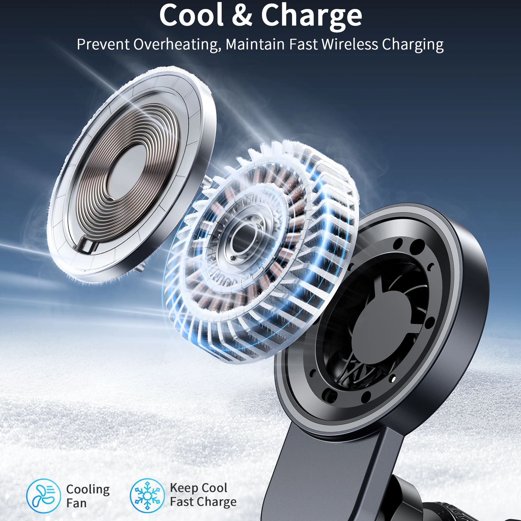 Magnetic Wireless Car Charger  - Wireless Car Charger Mount Fast Charging recension och pris