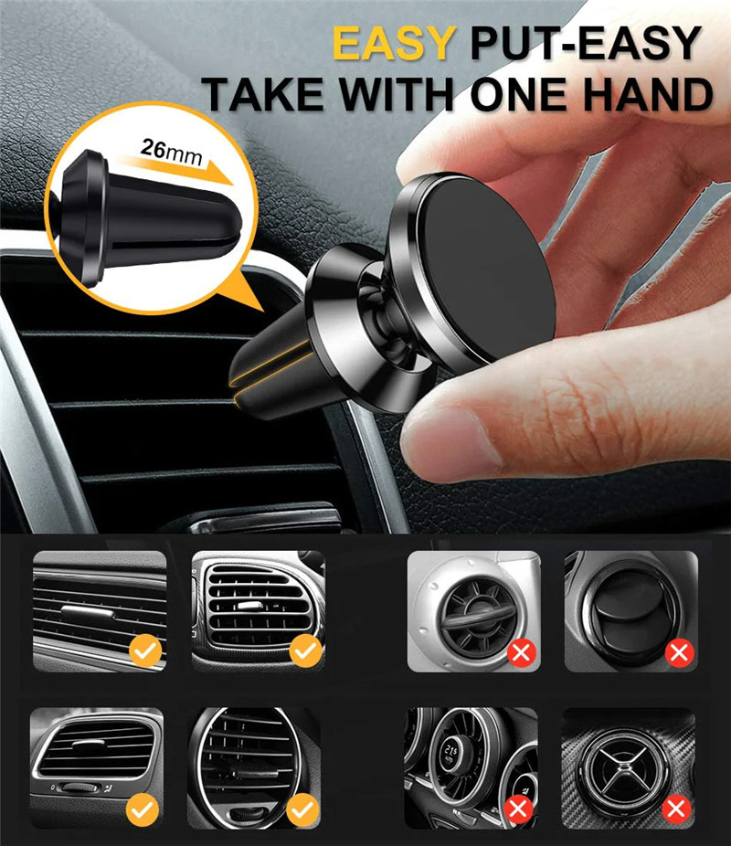 Universal Magnetic Car Phone H - Magnetic Phone Holder For Car Vent recension och pris