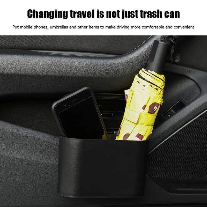 Wholesale Portable Plastic Car - Waterproof Car Trash Can With Lid recension och pris