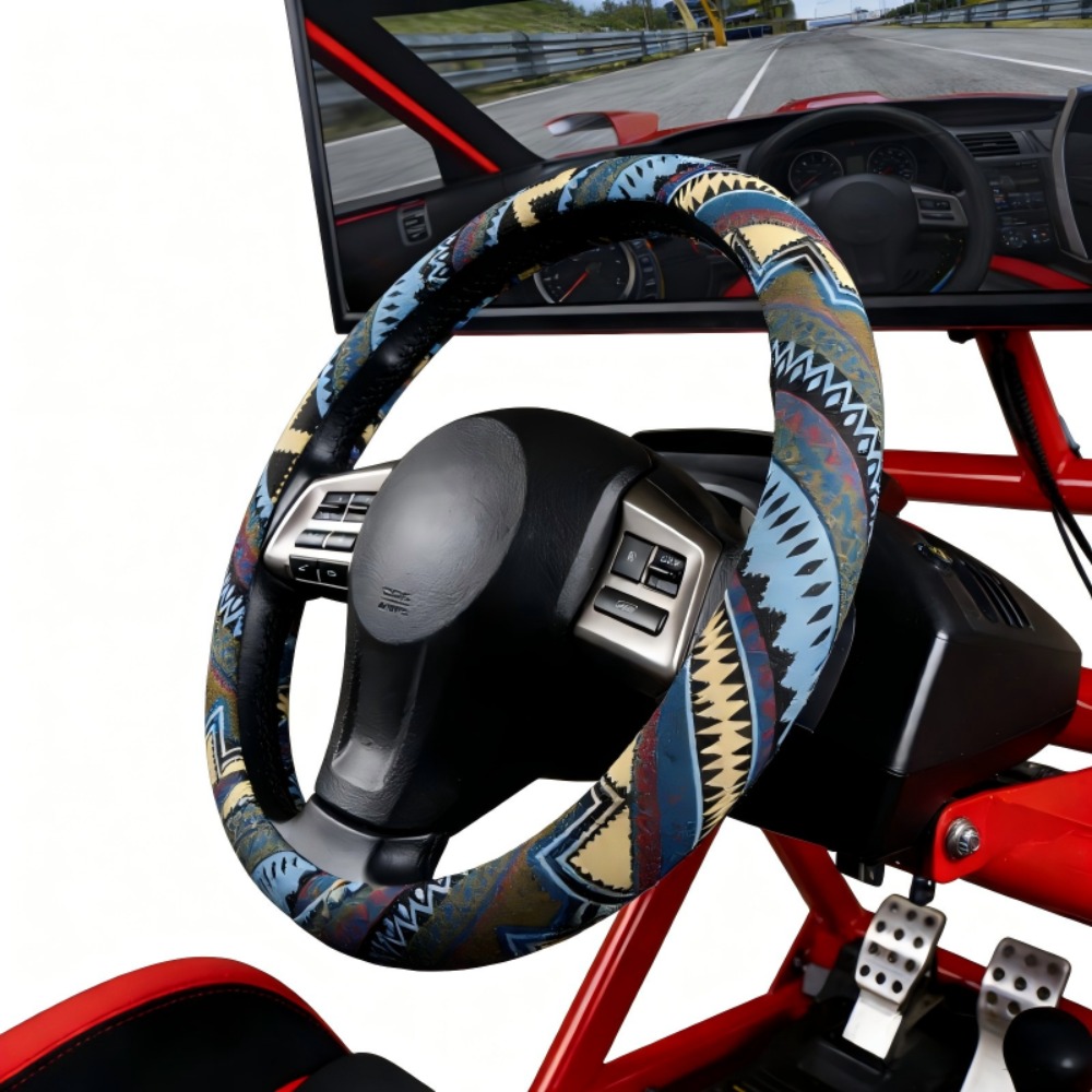 Bohemian Style Linen Car Steer - Car Steering Wheel Cover Anti Slip Breathable recension och pris