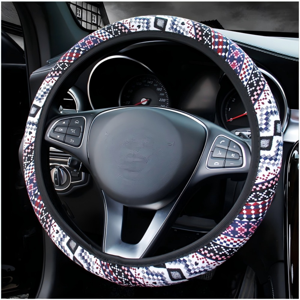Bohemian Style Linen Car Steer - Car Steering Wheel Cover Anti Slip Breathable recension och pris