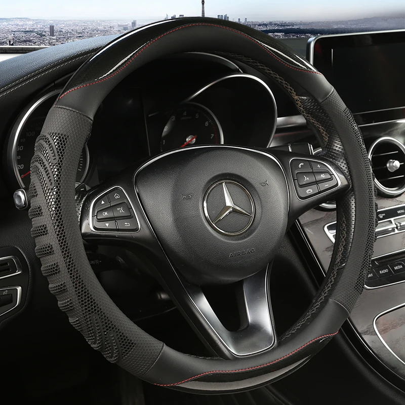 Three-dimensional Honeycomb Ca - Car Steering Wheel Cover Anti Slip Breathable recension och pris
