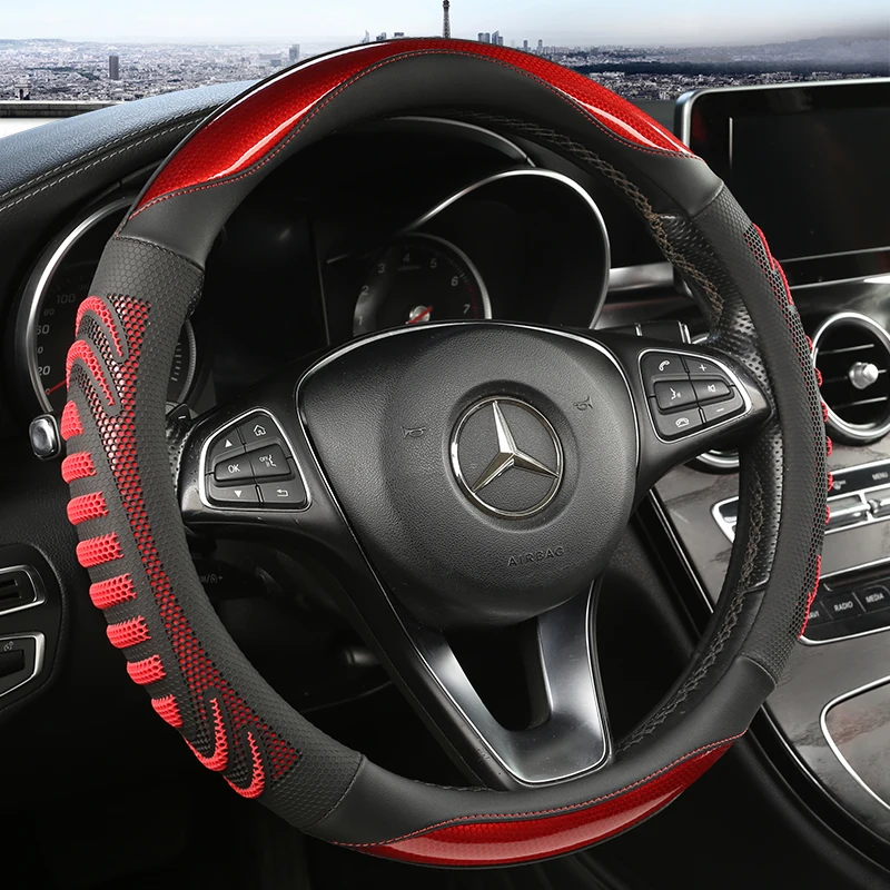 Three-dimensional Honeycomb Ca - Car Steering Wheel Cover Anti Slip Breathable recension och pris