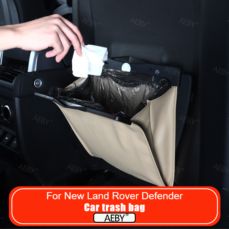 For New Land Rover Defender 90 - Waterproof Car Trash Can With Lid recension och pris