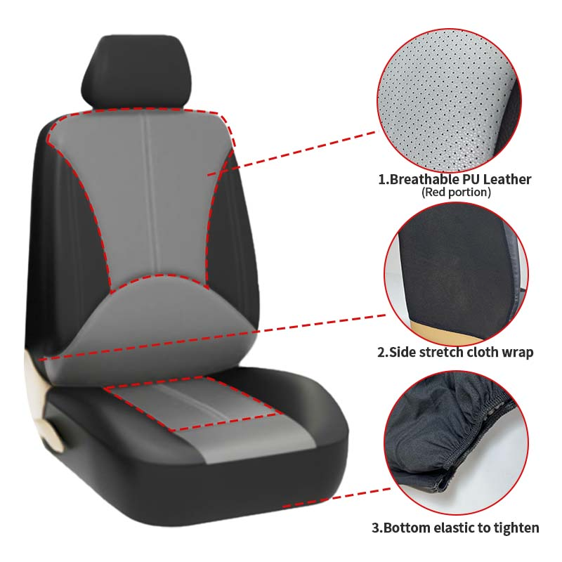 5 Seats Car Seat Covers Full S - Leather Car Seat Covers Full Set Universal recension och pris