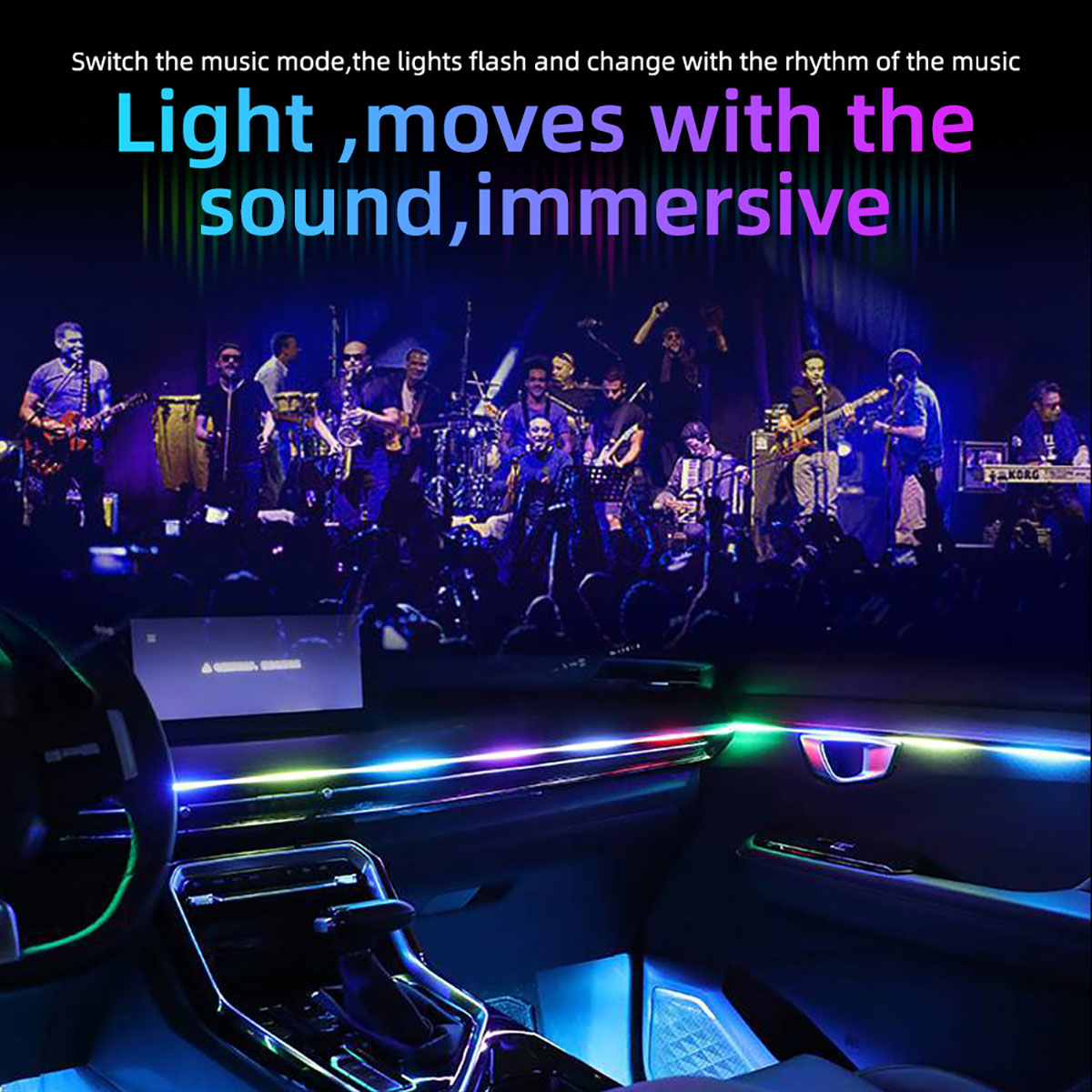 6/10 in 1 Car Led Ambient Ligh - Led Ambient Interior Car Lights App Control recension och pris