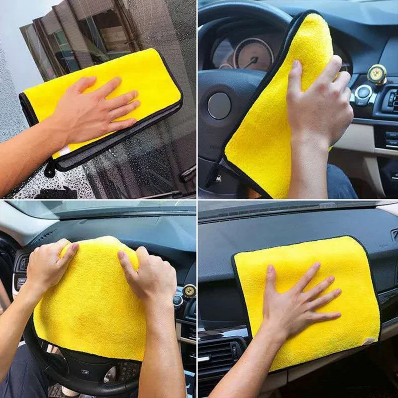 1-20pcs Thicken Microfiber Clo - Microfiber Car Drying Towel Super Absorbent recension och pris