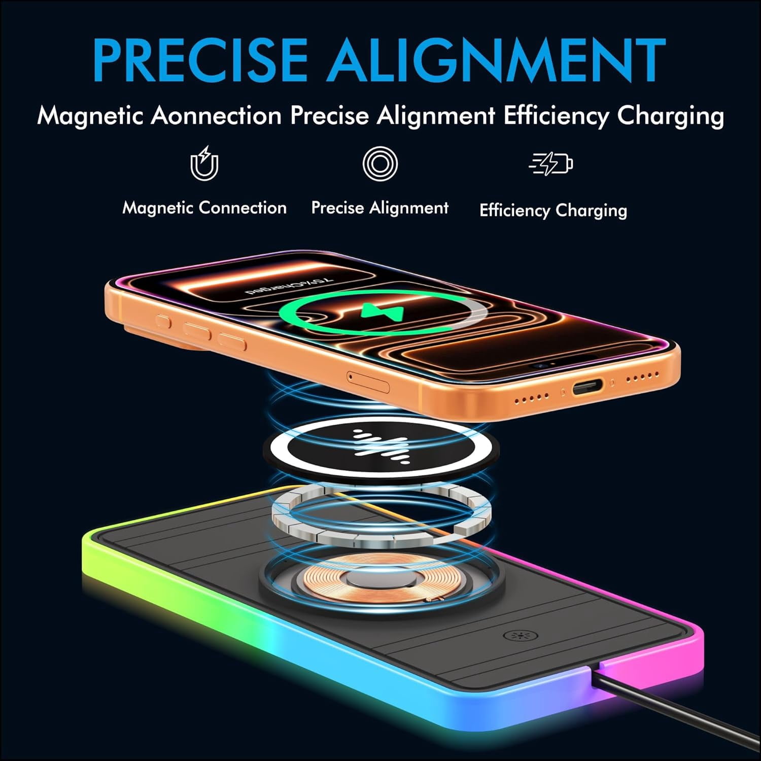 15W Magnetic Wireless Car Char - Wireless Car Charger Mount Fast Charging recension och pris