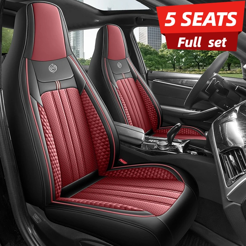 Luxury 3D Full Car Seat Cover  - Leather Car Seat Covers Full Set Universal recension och pris