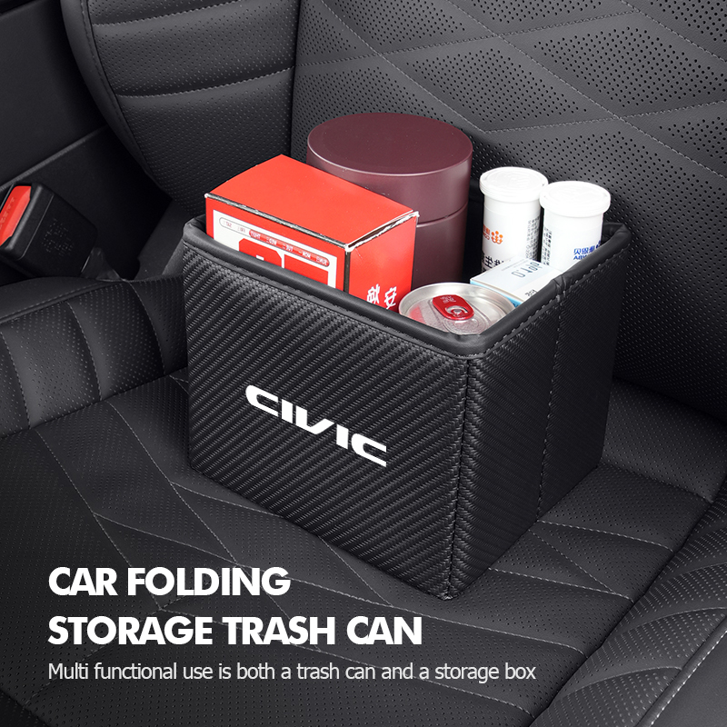 Car Trash Can Foldable Garbage - Waterproof Car Trash Can With Lid recension och pris