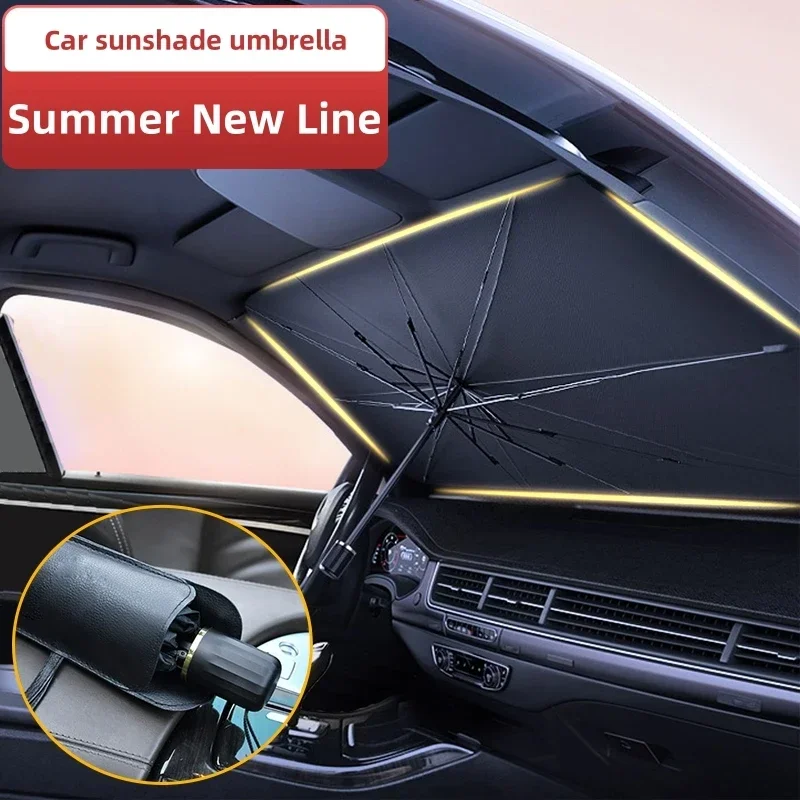 Portable Car Sun Shade Umbrell - Car Sunshade Windshield Umbrella Foldable recension och pris