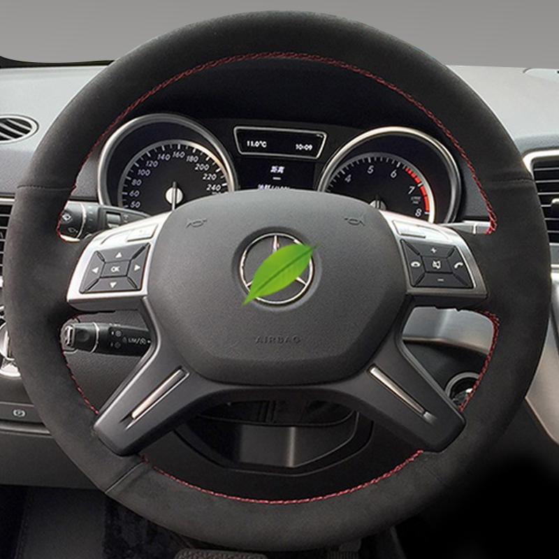 For Mercedes Benz C GL M Class - Car Steering Wheel Cover Anti Slip Breathable recension och pris
