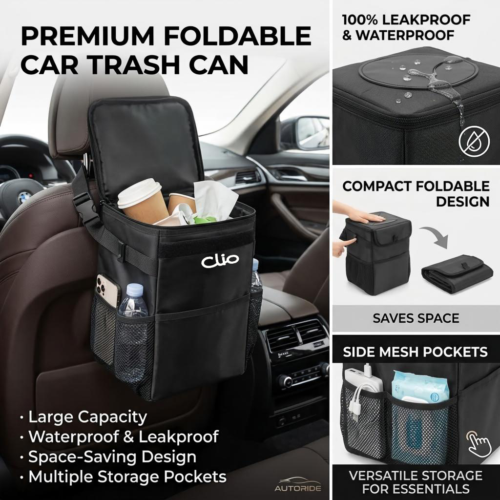 Waterproof car trash can stora - Waterproof Car Trash Can With Lid recension och pris