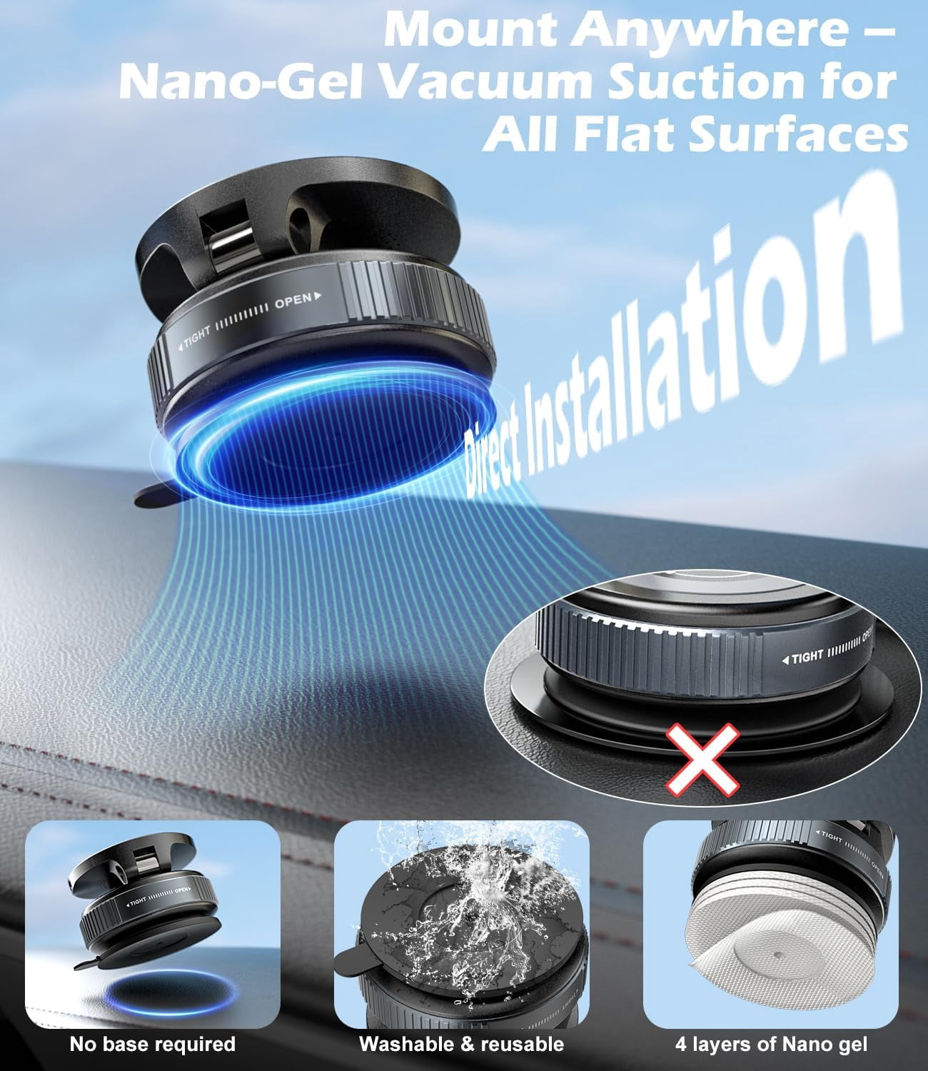 15W Wireless Fast Charger Car  - Wireless Car Charger Mount Fast Charging recension och pris